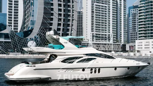 Прогулка на моторной яхте Azimut 62 Tiffany в Дубае | 7 Футов