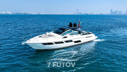 Аренда стильной яхты Pershing 5X White в Дубае. Яхта 2019 года, 16 м, на 8 гостей, 2 каюты. Идеальна для праздников, семейного отдыха и ярких впечатлений.