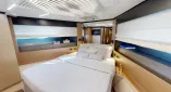 Яхта Ferretti 780 Crystal — роскошь и комфорт для 20 гостей. 4 каюты, флайбридж, идеальна для корпоративов, свадеб и торжеств в Дубае.