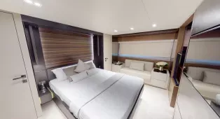Роскошная яхта Ferretti 670 в Дубае на 15 гостей с 3 каютами. Подходит для вечеринок, романтики, семейных или корпоративных встреч.
