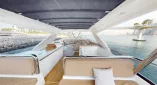 Яхта Galeon 780 Crystal в Дубае, 24 метра, 15 гостей, 4 каюты. Идеальна для корпоративов, вечеринок и торжеств с панорамным видом на город.