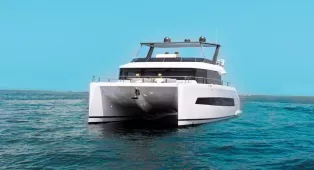 Прогулка на катамаране Volare 60 в Дубае. 19-метровый катамаран для 40 гостей. Идеален для свадеб, корпоративов, вечеринок и семейных праздников.